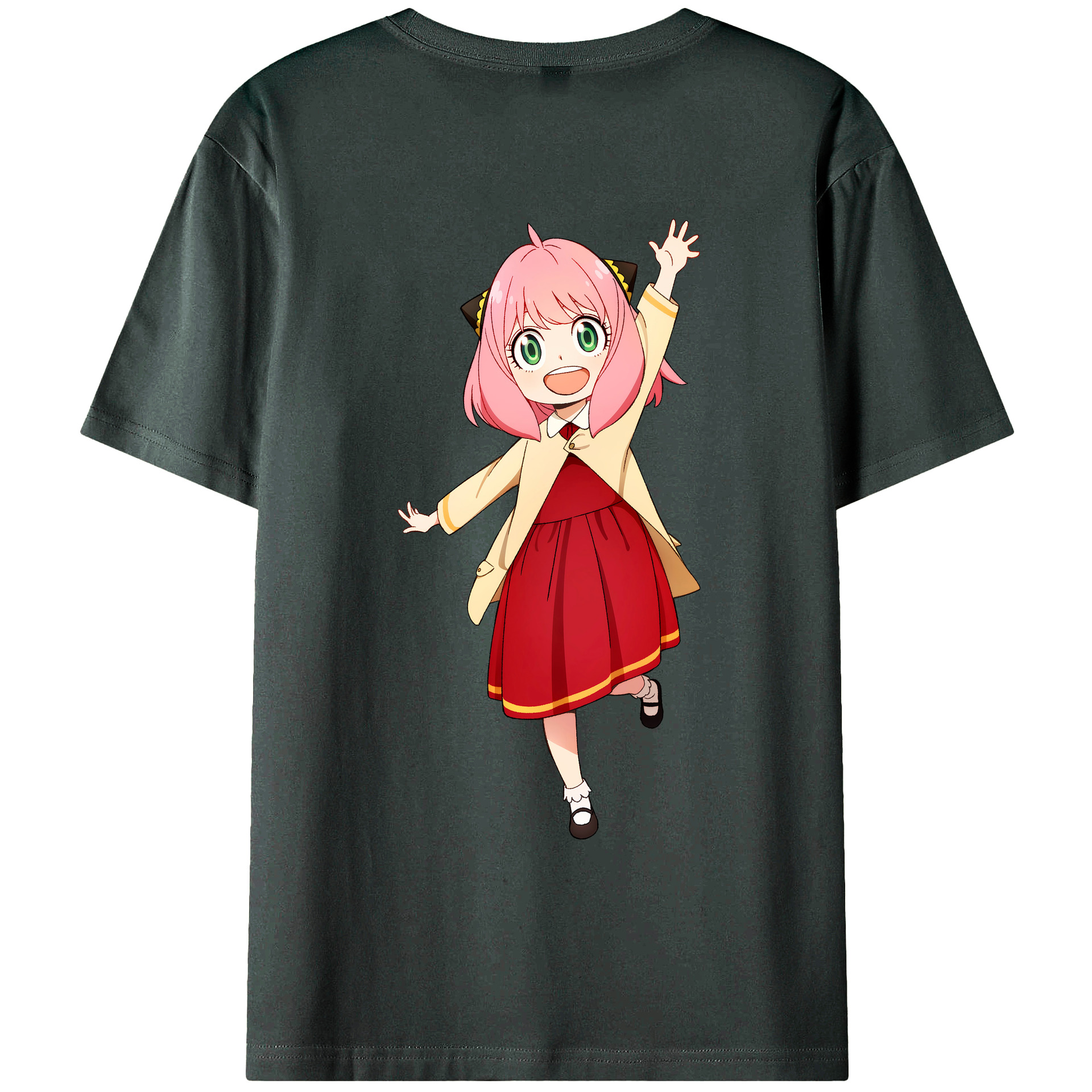 （画像用） SPY×FAMILY间谍家家酒 綿100％ メンズ半袖Tシャツ（バックプリント） 通気性